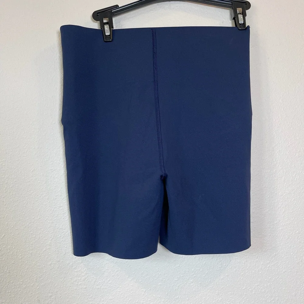 Spanx Thinstincts 2.0 Mid-Thigh Short Navy Blue High Waist Shapewear Large